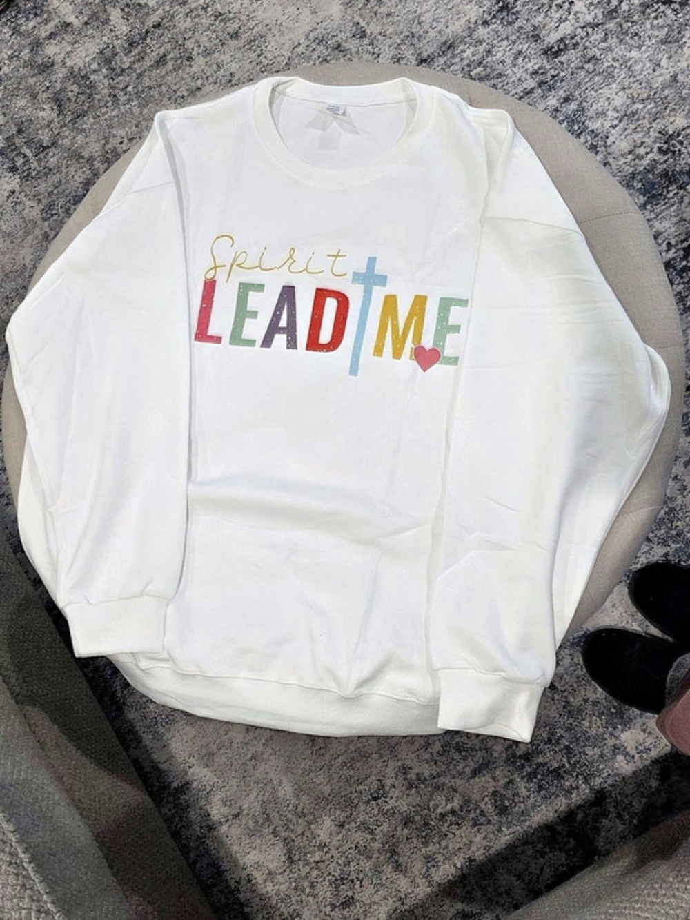 Graphic Sweatshirt in White Size 2XL New